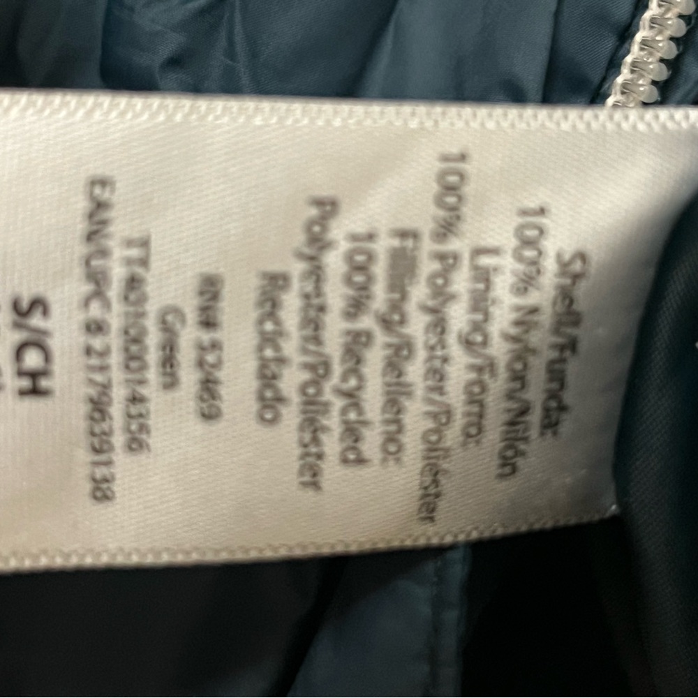Time and Tru Dark Teal Puffer Jacket winter S - Picture 5 of 5